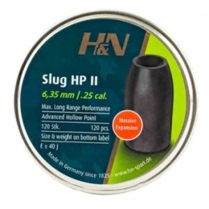 H & N SLUGS HP II .25 / .250  36 grs